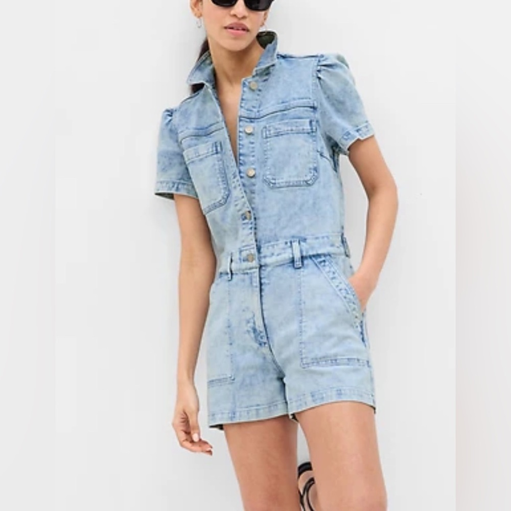 DENIM ROMPER